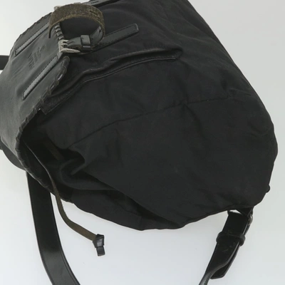 Shop Prada Black Synthetic Backpack Bag ()