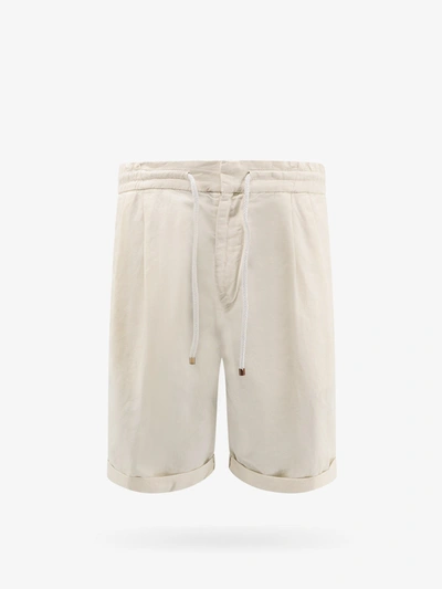 Shop Brunello Cucinelli Bermuda Shorts In White