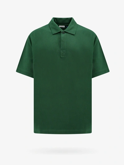 Shop Burberry Polo Shirt In Green