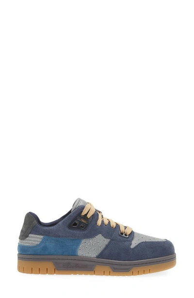 Shop Acne Studios Colorblock Low Top Sneaker In Grey/ Blue