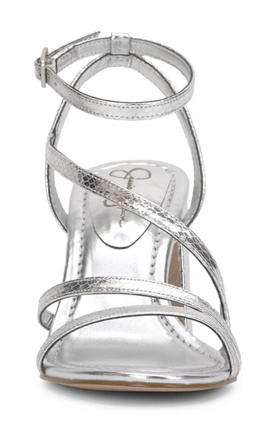 Jessica Simpson Reyvin Ankle Strap Sandal In Silver