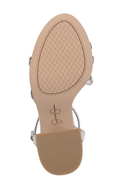 Jessica Simpson Reyvin Ankle Strap Sandal In Silver