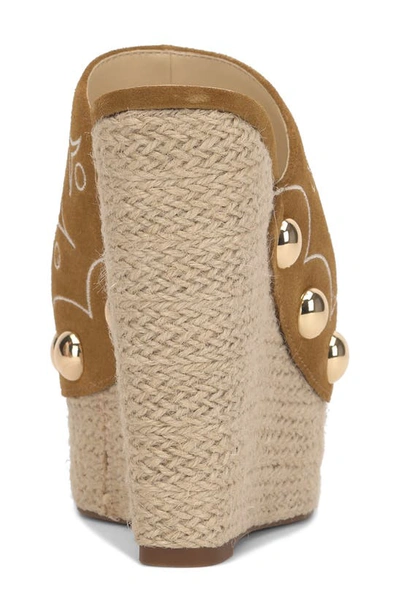 Jessica Simpson Vadim Platform Wedge Sandal In Saddle Ranch