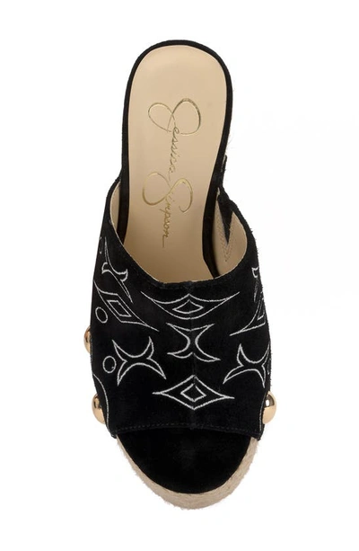 Shop Jessica Simpson Vadim Platform Wedge Sandal In Black