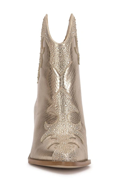 Shop Jessica Simpson Zolly Bootie In Champagne