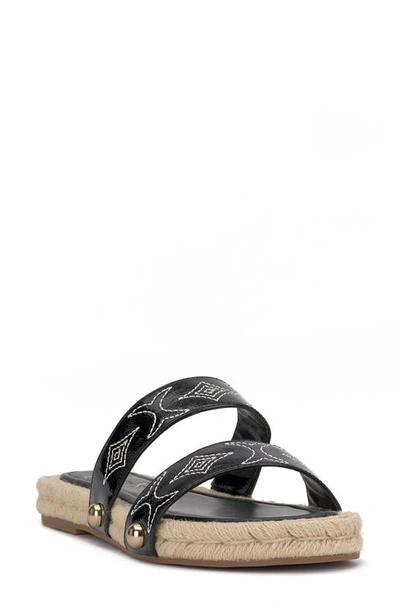 Shop Jessica Simpson Jasdin Espadrille Slide Sandal In Black