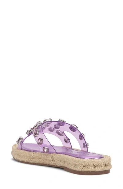 Shop Jessica Simpson Jinka Espadrille Slide Sandal In Pale Purple