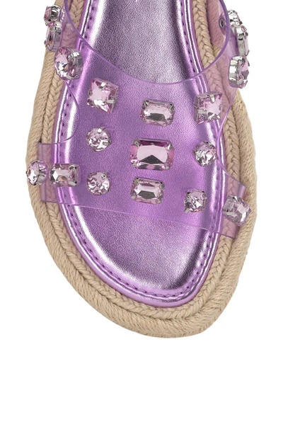 Shop Jessica Simpson Jinka Espadrille Slide Sandal In Pale Purple