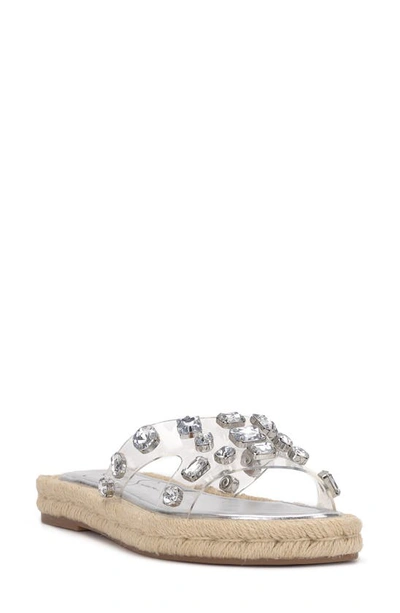 Shop Jessica Simpson Jinka Espadrille Slide Sandal In White