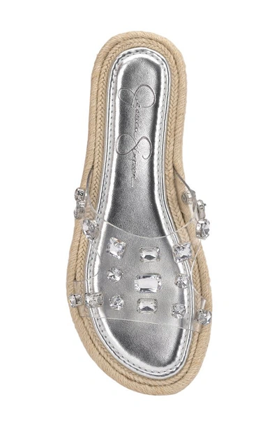 Jessica Simpson Jinka Espadrille Slide Sandal In White