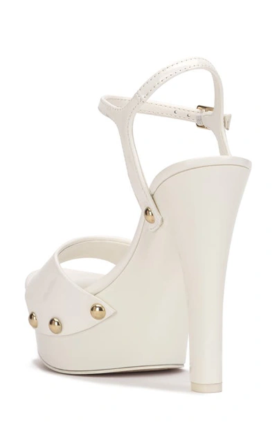 Shop Jessica Simpson Calenta Ankle Strap Platform Sandal In Bright White