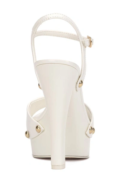 Shop Jessica Simpson Calenta Ankle Strap Platform Sandal In Bright White