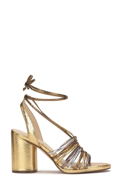 Shop Jessica Simpson Cahna Ankle Wrap Sandal In Bronze