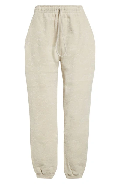 Shop Alexander Wang Flocked Terry Joggers In Storm