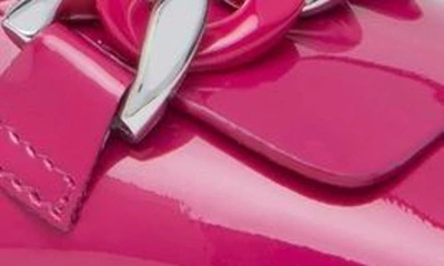 Nerogiardini Patent Chain Slingback Pumps In Pink