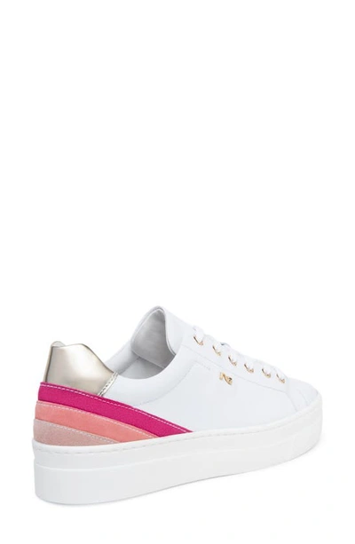 Shop Nerogiardini Retro Stripe Sneaker In White