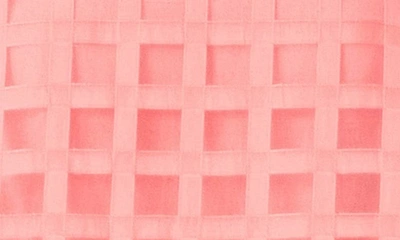 English Factory Windowpane Sheer Top In Coral