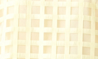 English Factory Windowpane Sheer Top In Light Yellow