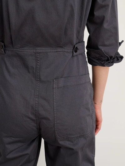 Shop Alex Mill Standard Jumpsuit In Cotton Twill In Iron Grey