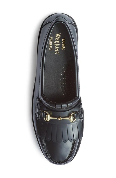 G.h.bass Weejuns Lianna Bit Lug Loafers In Black