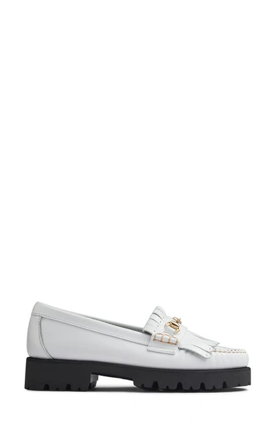 G.h.bass Weejuns Lianna Bit Lug Loafers In White