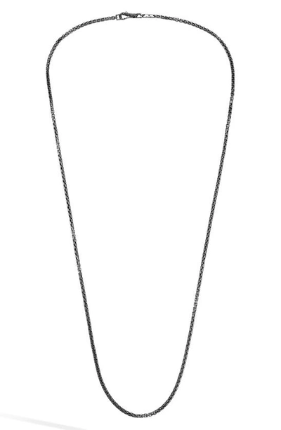 Shop John Hardy Classic Box Chain Necklace In Gold
