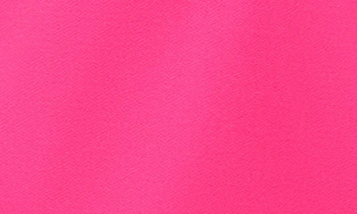 Shop Cece Short Puff Sleeve Knit Polo In Bright Rose Pink