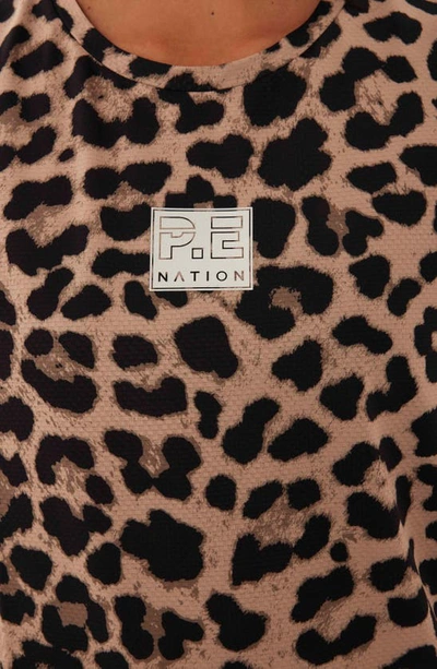 Shop P.e Nation Downforce Air Form Tank In Animal Print