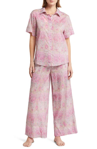 Shop Papinelle Nahla Cotton Voile Pajamas In Cashmere Rose