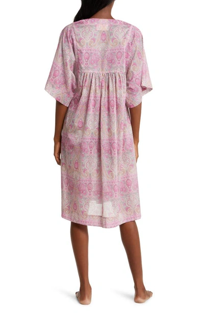 Shop Papinelle Nahla Caftan Nightgown In Cashmere Rose