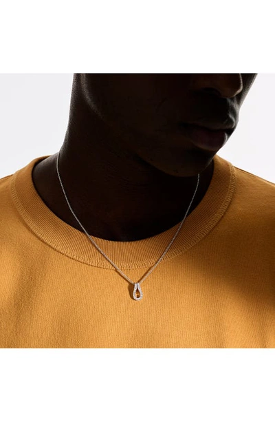 Shop John Hardy Surf Pavé Diamond Pendant Necklace In Gold