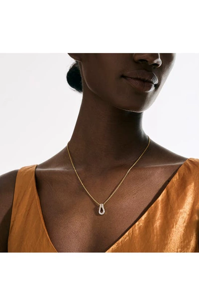 John Hardy 14k Yellow Gold Surf Diamond Link Pendant Necklace, 16-18
