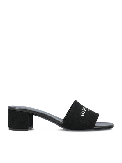 Shop Givenchy 4g Heel Sandal 45 In Black