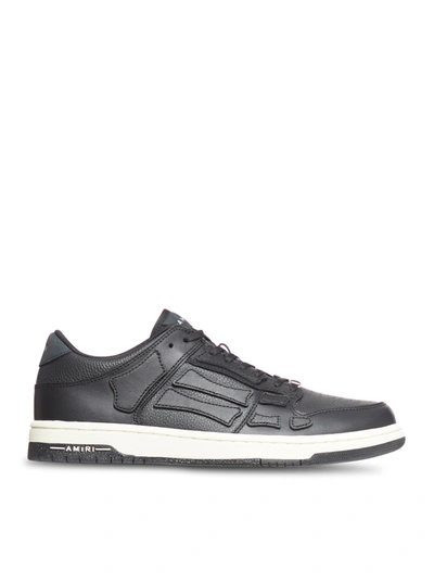 Shop Amiri Skel Top Low Sneaker In Black