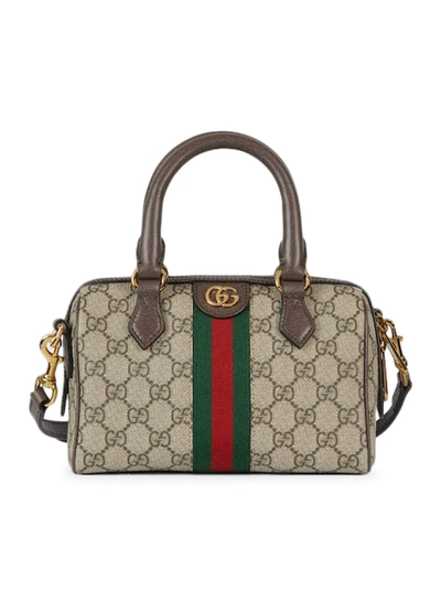 Gucci Ophidia Gg Mini Handbag In Nude & Neutrals