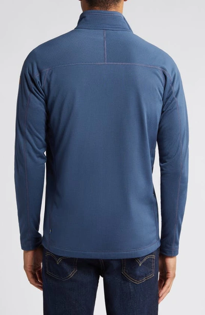 Shop Fjall Raven Abisko Lite Fleece Jacket In Indigo Blue