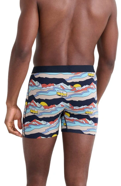 Shop Saxx Ultra Super Soft Relaxed Fit Boxer Briefs In Cabin Fever- Multi