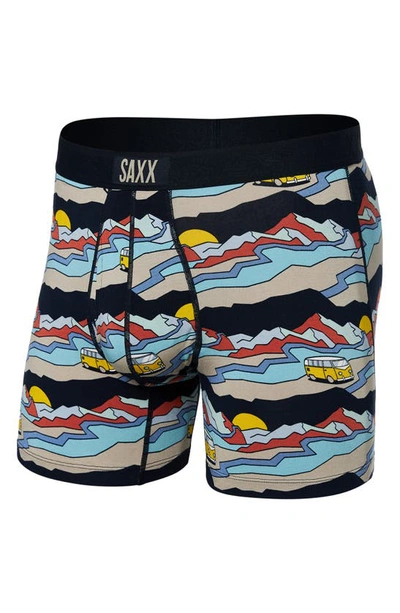 Shop Saxx Ultra Super Soft Relaxed Fit Boxer Briefs In Cabin Fever- Multi