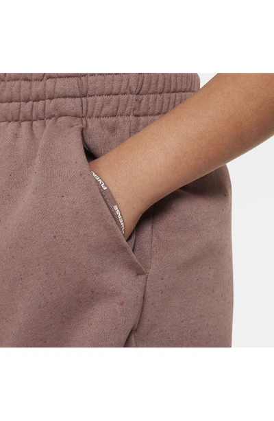 Shop Nike Kids' Icon Fleece Shorts In Smokey Mauve/ Plum Eclipse