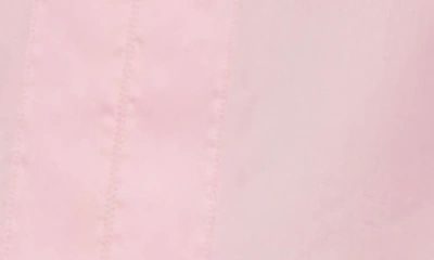 Shop Ming Wang Puff Sleeve Tie Belt Cotton Sheath Minidress In Perfect Pink