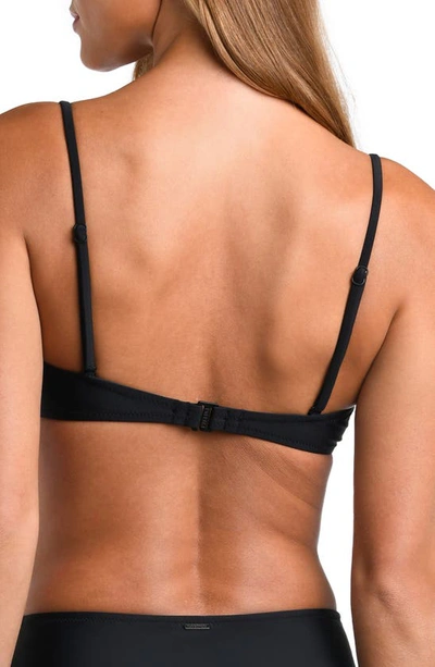 Shop L Agence L'agence Alexandria Grommet Convertible Underwire Bikini Top In Black