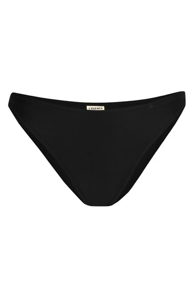 Shop L Agence Jean Bikini Bottoms In Black