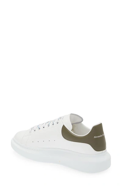 Shop Alexander Mcqueen Oversized Sneaker In White/ Khaki