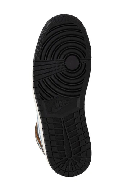 Shop Jordan Air  1 Mid Se Sneaker In White/ Blue Grey/ Black/ Sail