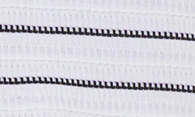 Ming Wang Stripe Sleeveless Knit Dress In White/ Black