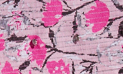 Shop Ming Wang Floral Sheath Minidress In Perfect Pink Multi