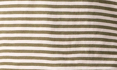 Sanctuary The Perfect Geo Print Cotton Blend Knit Top In Burnt Olive