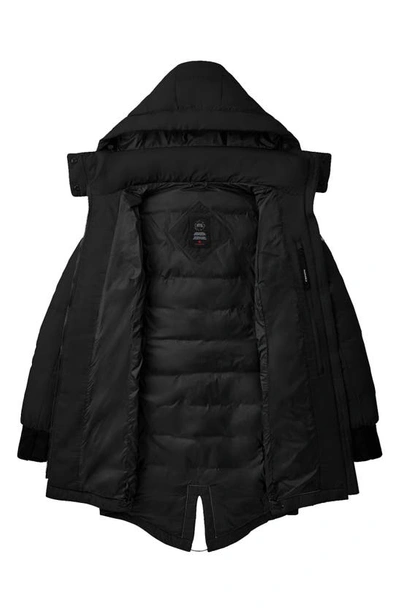Shop Canada Goose Ellison Black Label Packable 675 Fill Power Down Jacket In Black - Noir