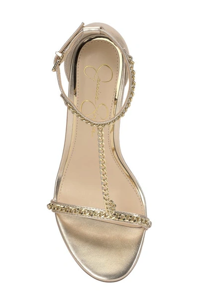 Shop Jessica Simpson Qiven T-strap Sandal In Champagne
