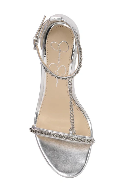 Shop Jessica Simpson Qiven T-strap Sandal In Silver